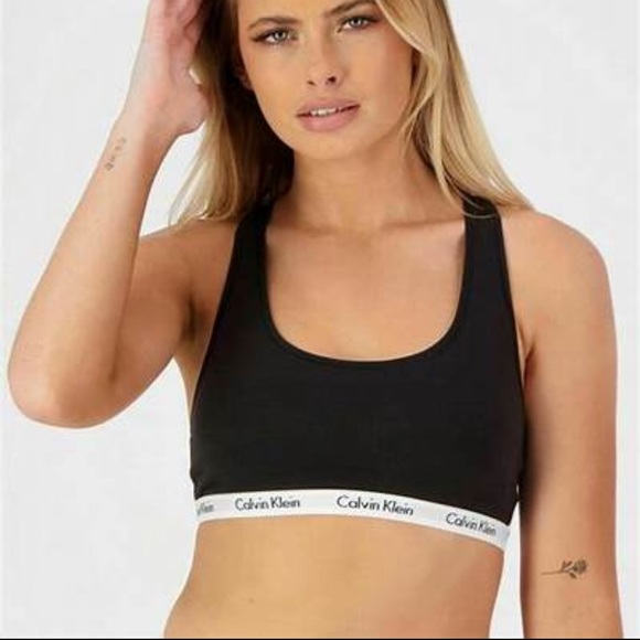 Calvin Klein Unlined Cotton Bralette - NWOT - Picture 1 of 6